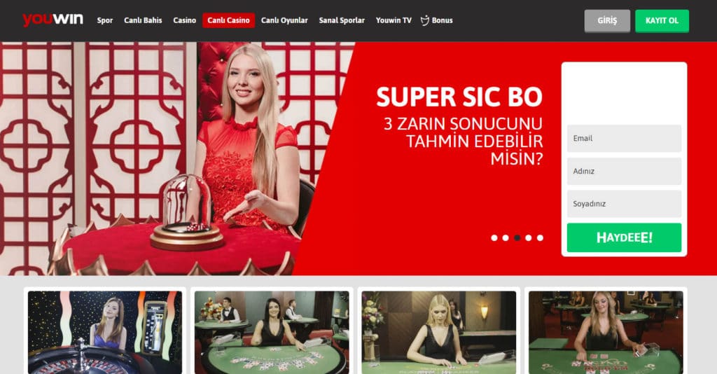 Youwin Canli Casino Sitesi